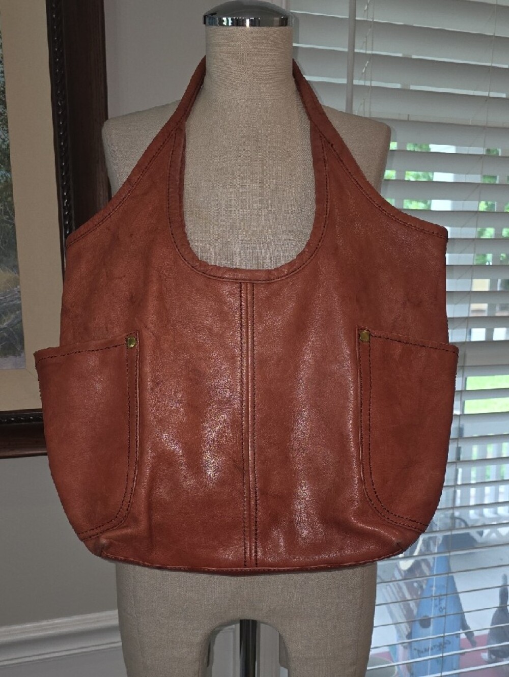 Frye Brown Leather Tote Bag - Picture 8 of 13